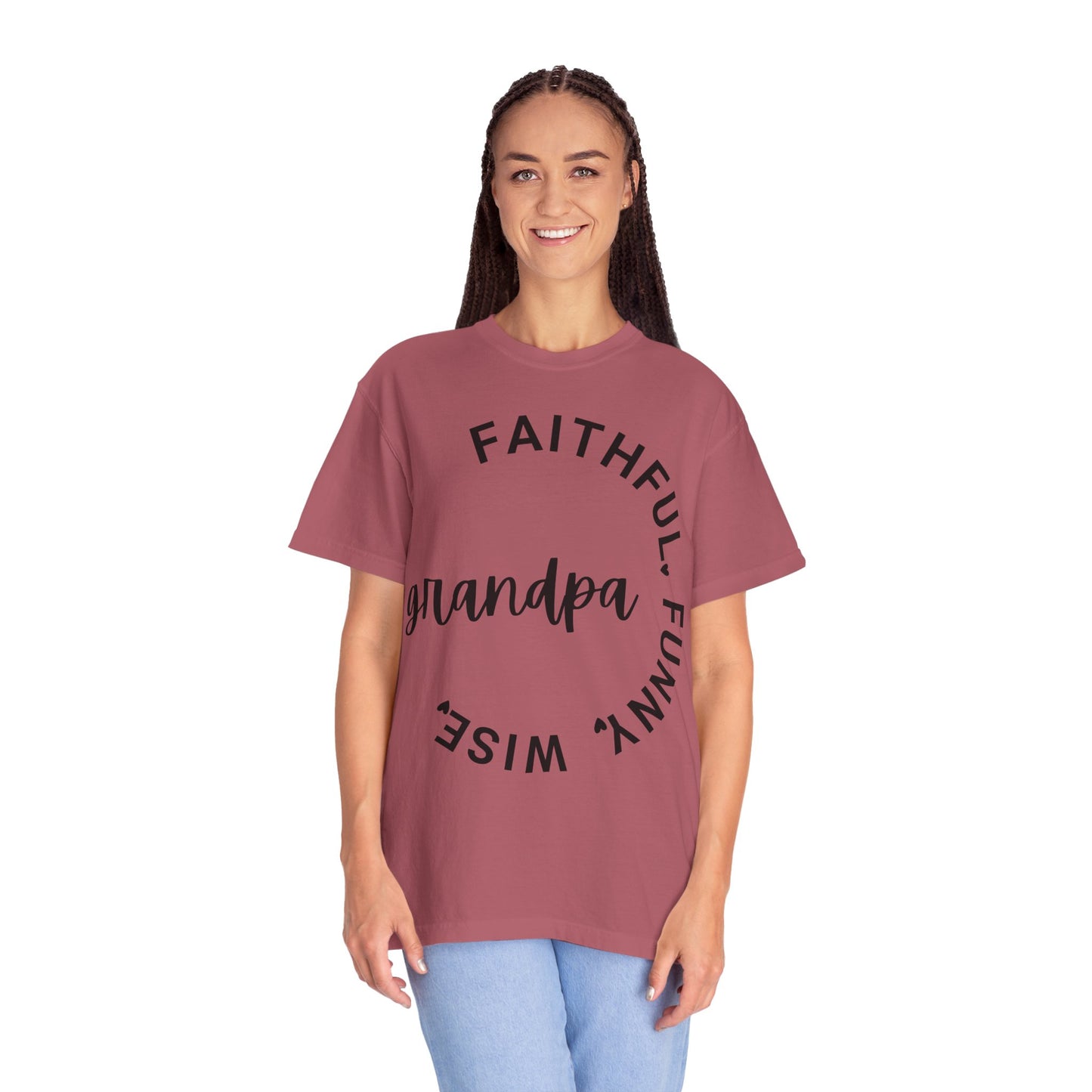 Grandpa Adjective Design - Unisex Garment-Dyed T-shirt