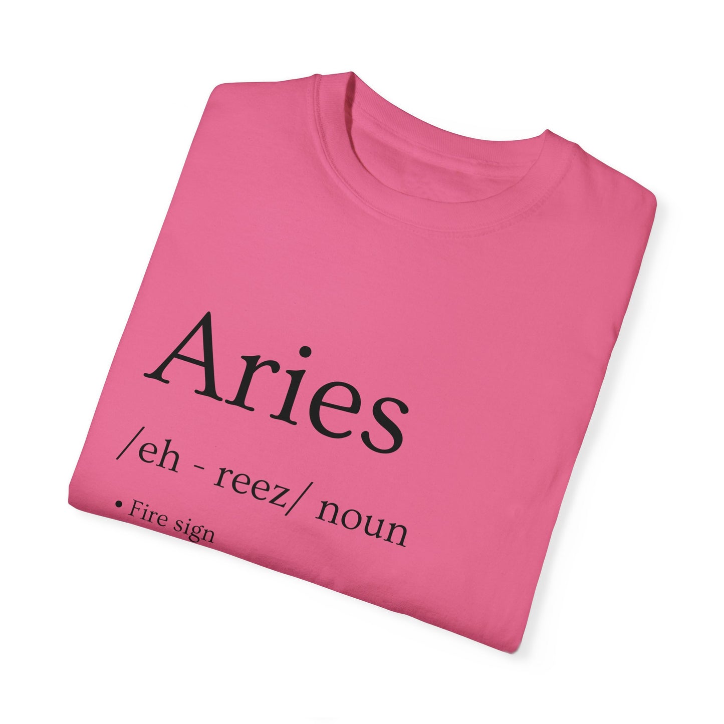 Aries Definition Design - Unisex Garment-Dyed T-shirt