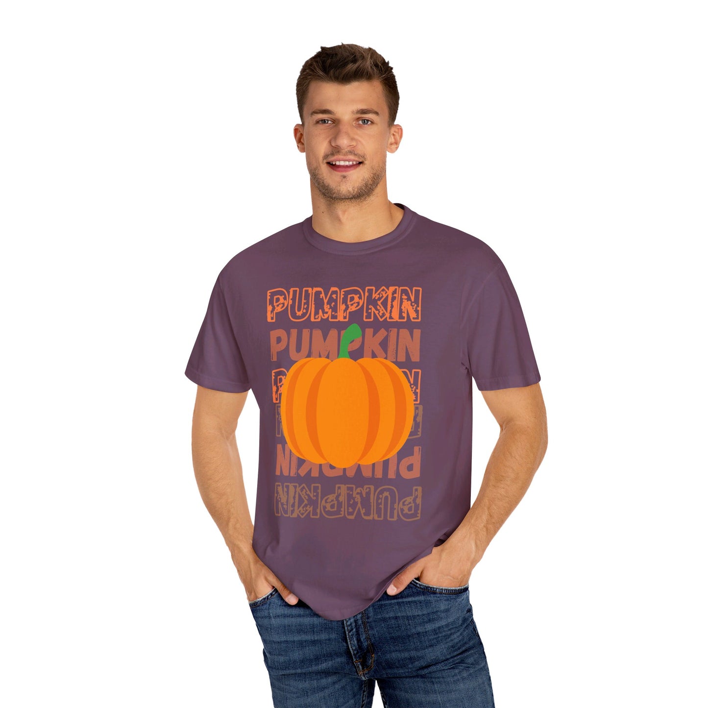 PUMPKIN Fall/Halloween Design - Unisex Garment-Dyed T-shirt