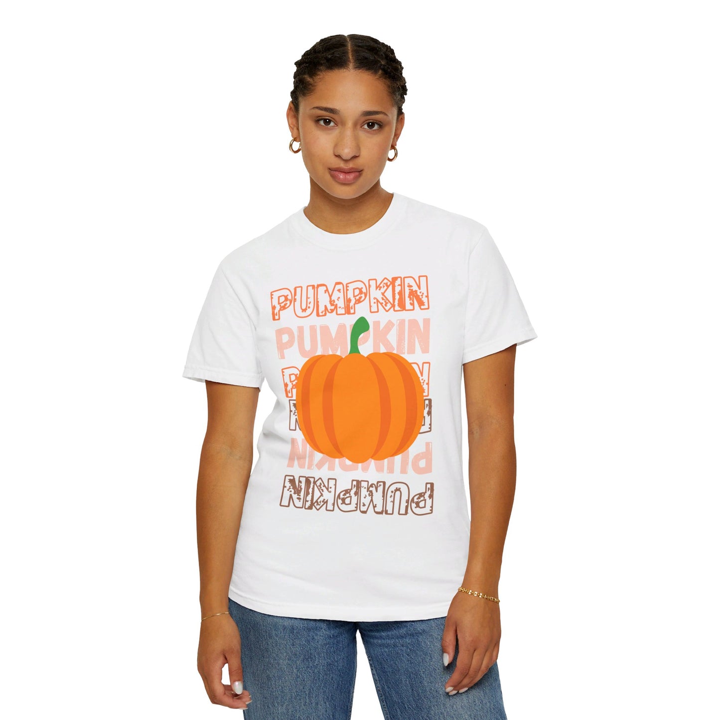 PUMPKIN Fall/Halloween Design - Unisex Garment-Dyed T-shirt