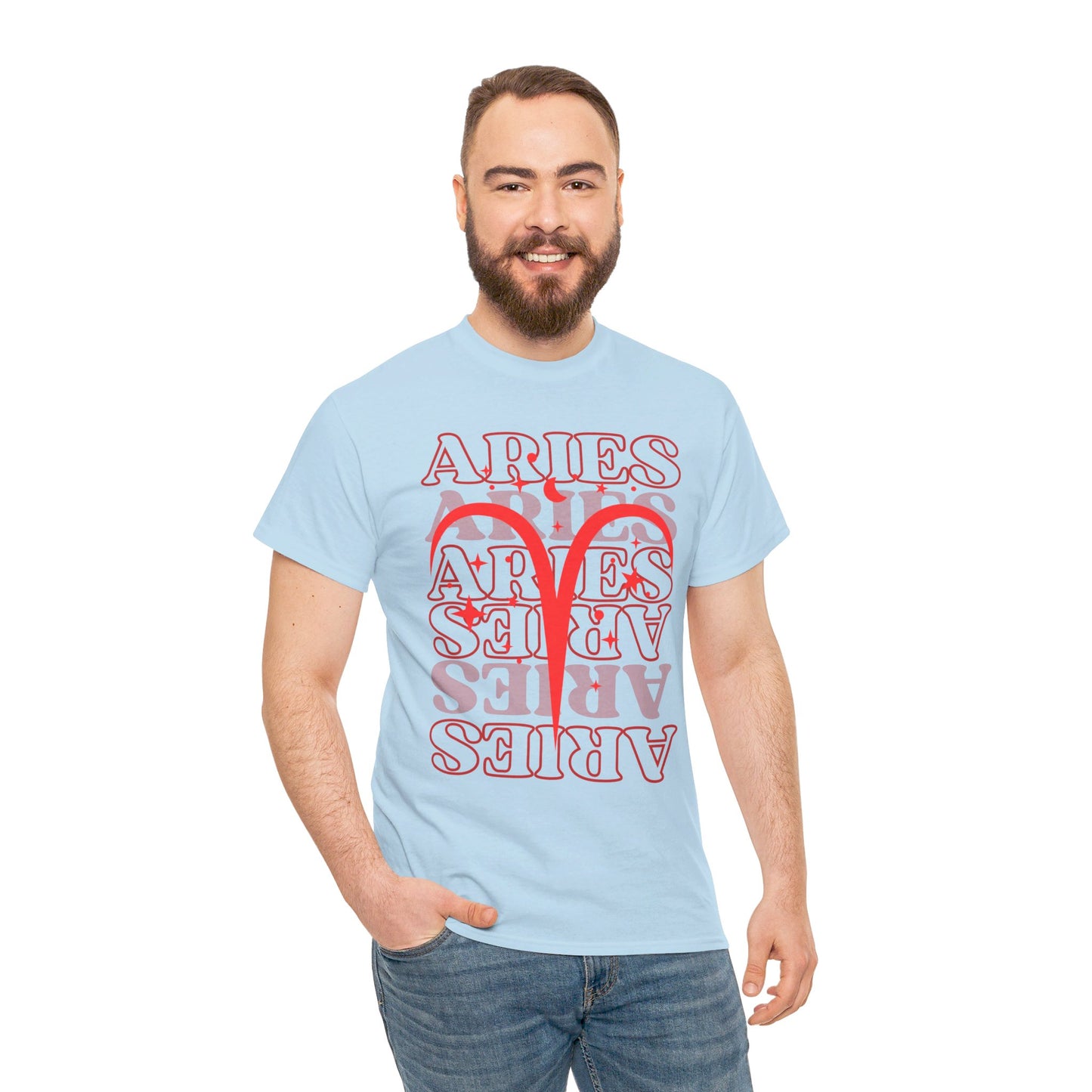 ARIES Zodiac - Unisex Heavy Cotton Tee