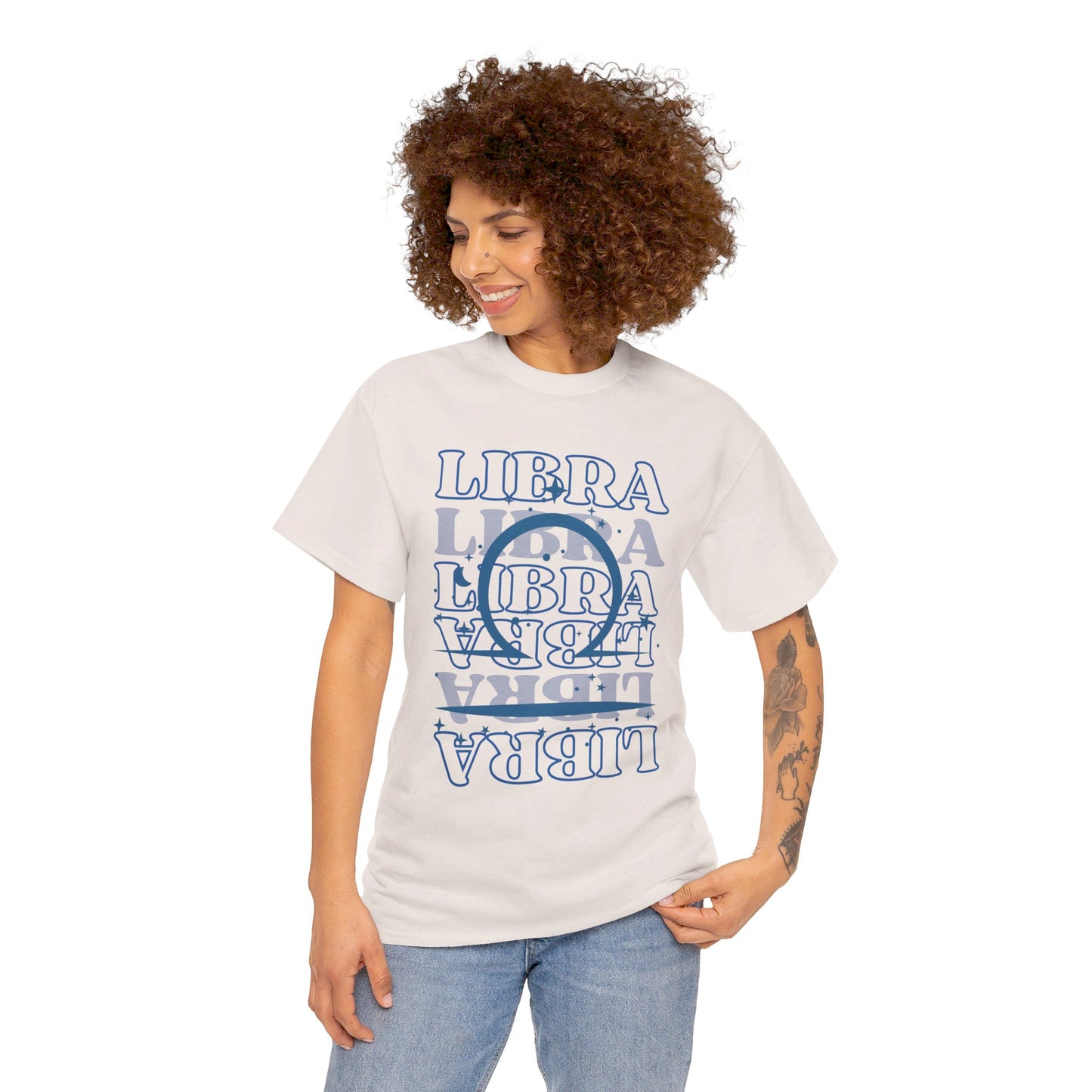 LIBRA Zodiac - Unisex Heavy Cotton Tee