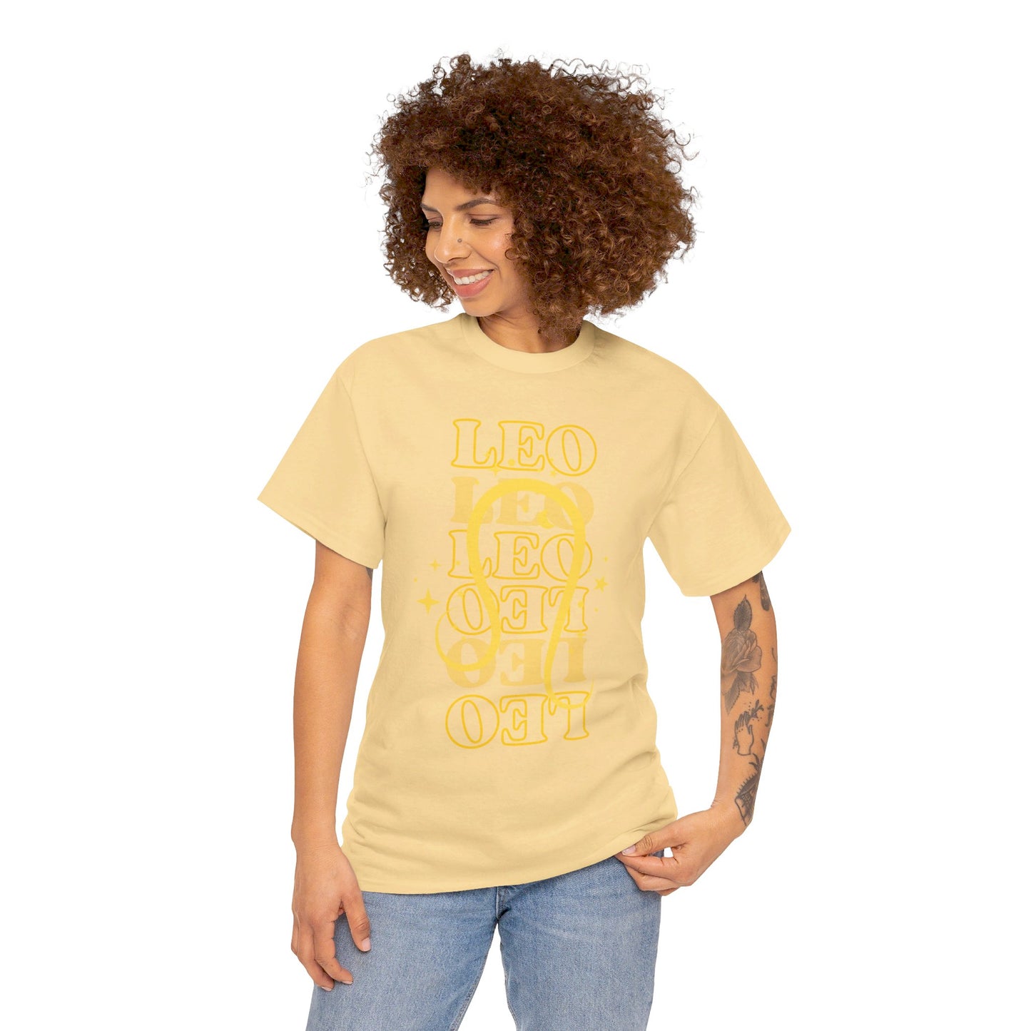 LEO Zodiac - Unisex Heavy Cotton Tee