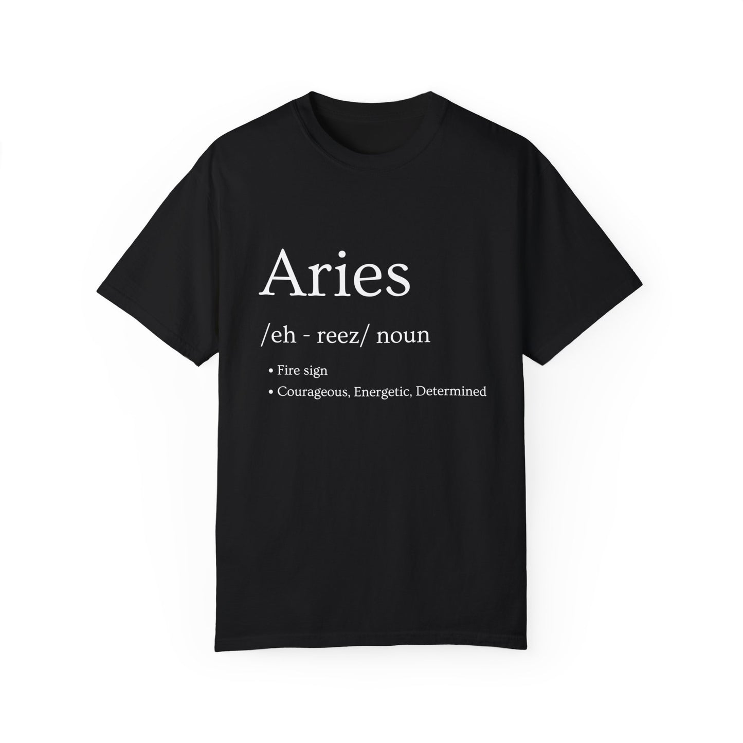 Aries Definition Design - Unisex Garment-Dyed T-shirt