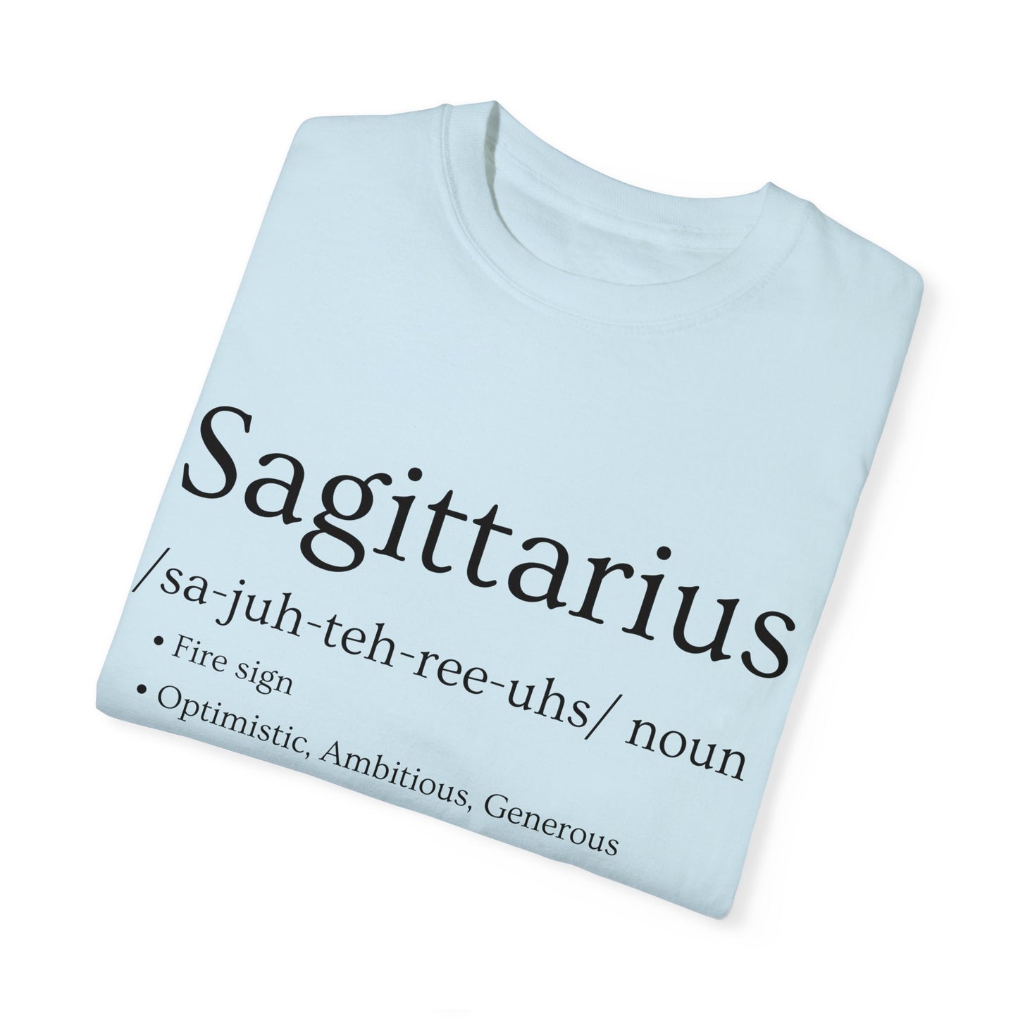 Sagittarius Definition Design - Unisex Garment-Dyed T-shirt