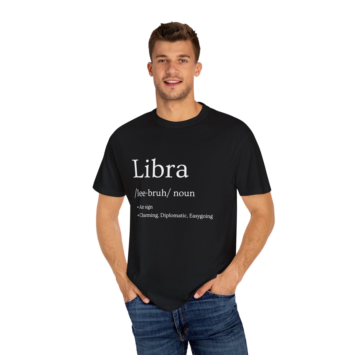 Libra Definition Design - Unisex Garment-Dyed T-shirt