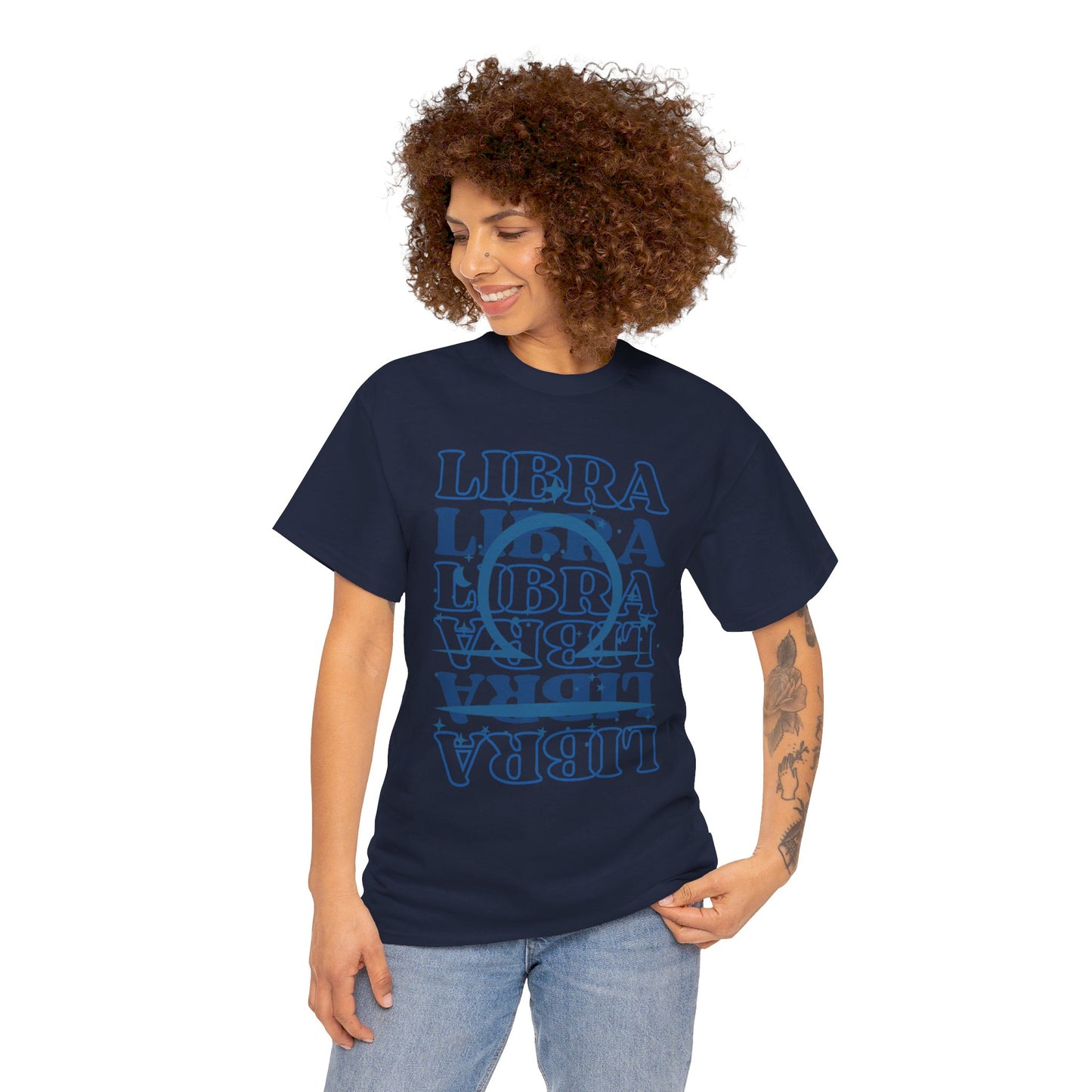 LIBRA Zodiac - Unisex Heavy Cotton Tee