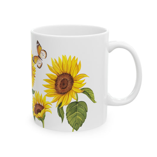 Sunflower Ceramic Mug, 11oz