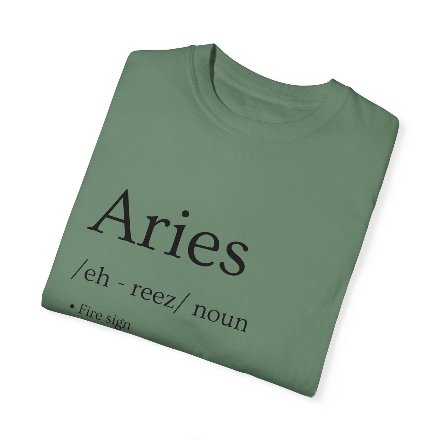 Aries Definition Design - Unisex Garment-Dyed T-shirt