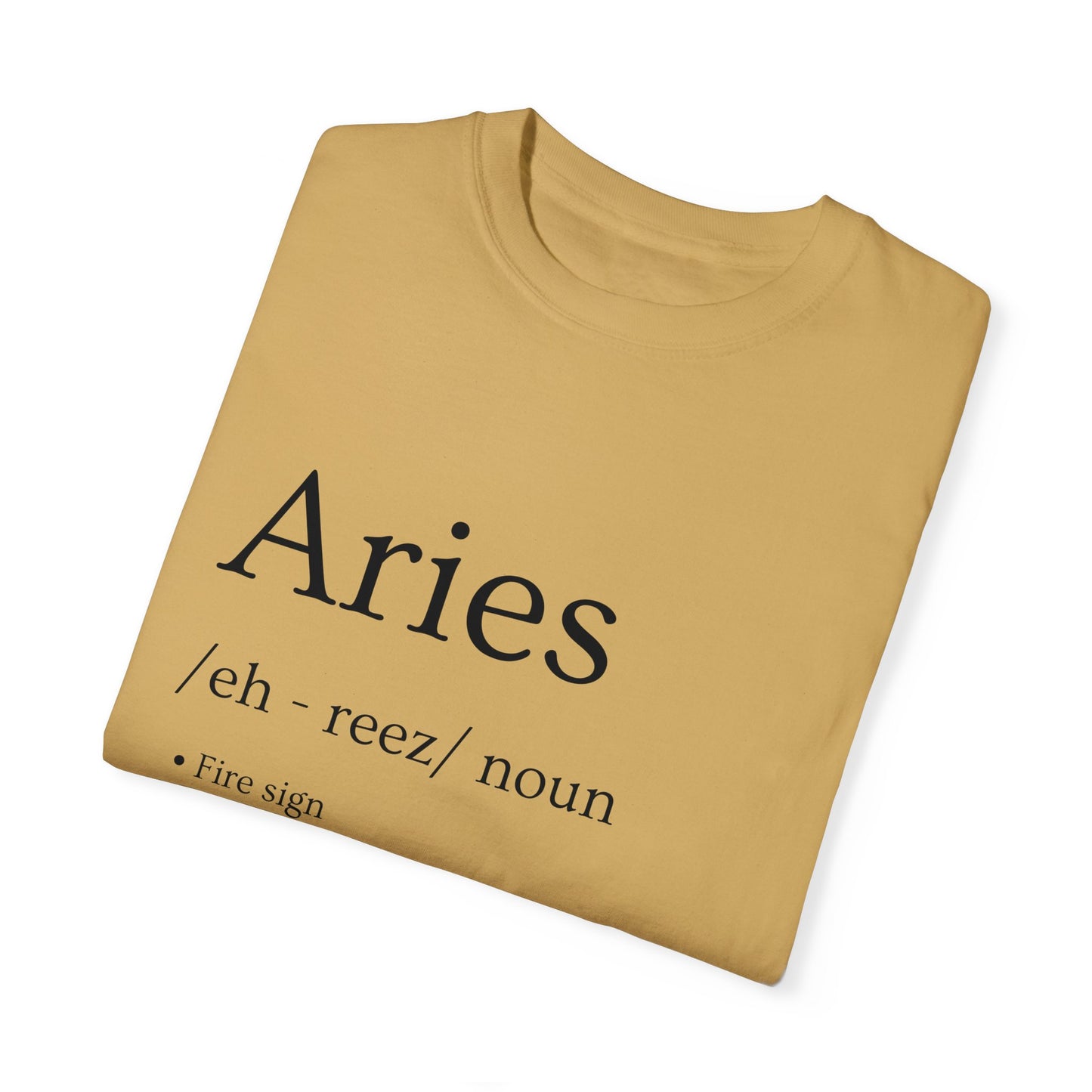 Aries Definition Design - Unisex Garment-Dyed T-shirt