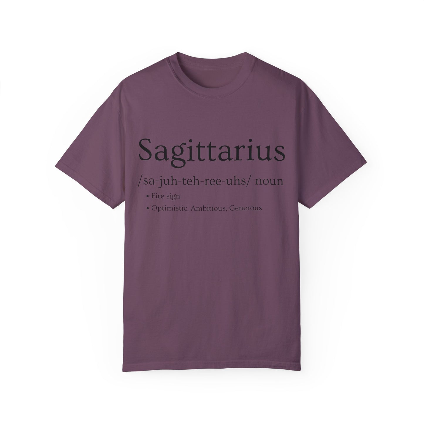 Sagittarius Definition Design - Unisex Garment-Dyed T-shirt