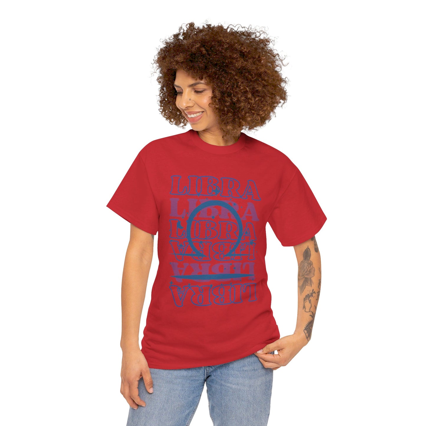 LIBRA Zodiac - Unisex Heavy Cotton Tee