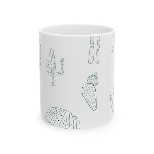 Cacti Ceramic Mug, 11oz