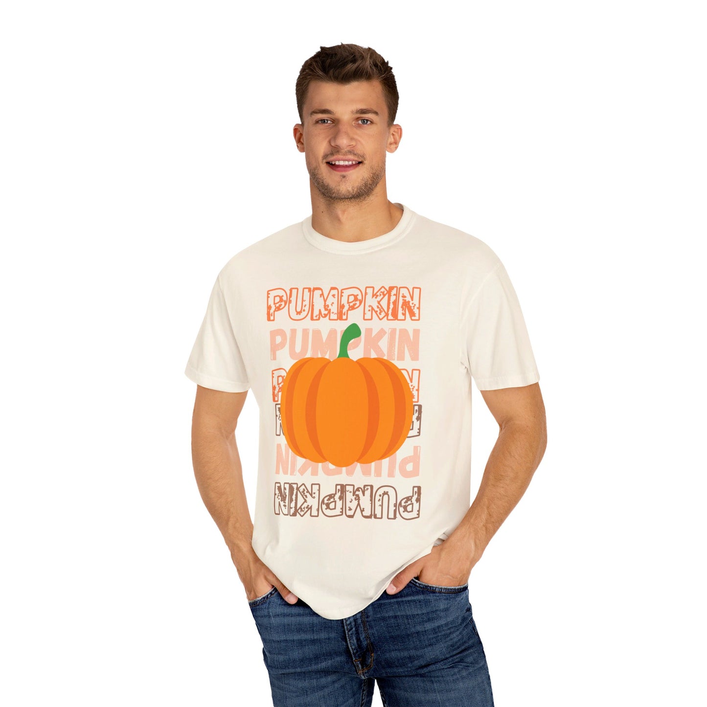 PUMPKIN Fall/Halloween Design - Unisex Garment-Dyed T-shirt