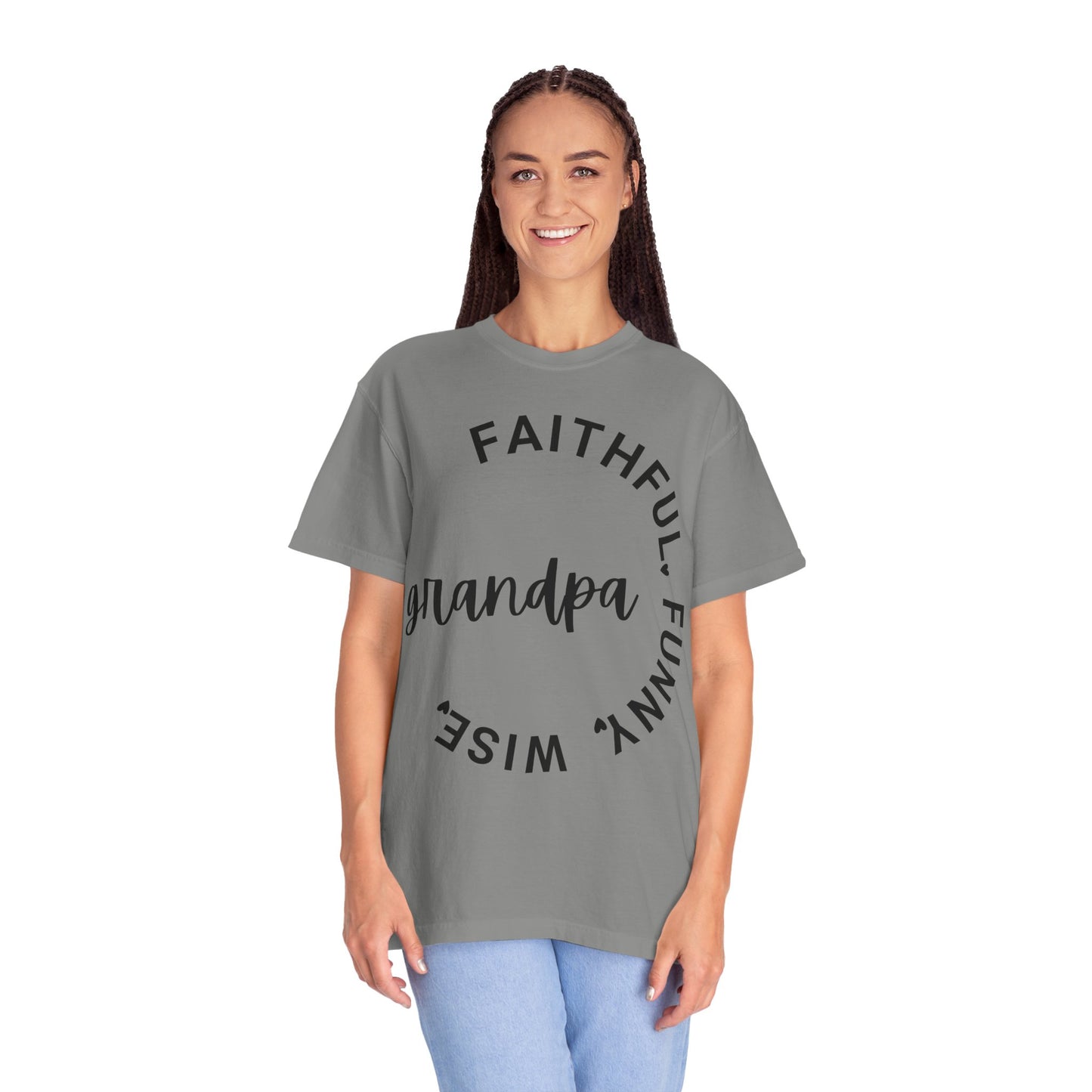 Grandpa Adjective Design - Unisex Garment-Dyed T-shirt