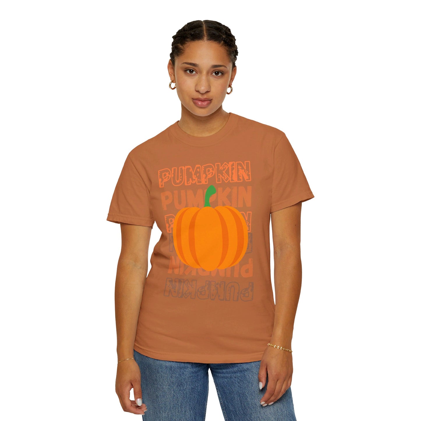 PUMPKIN Fall/Halloween Design - Unisex Garment-Dyed T-shirt