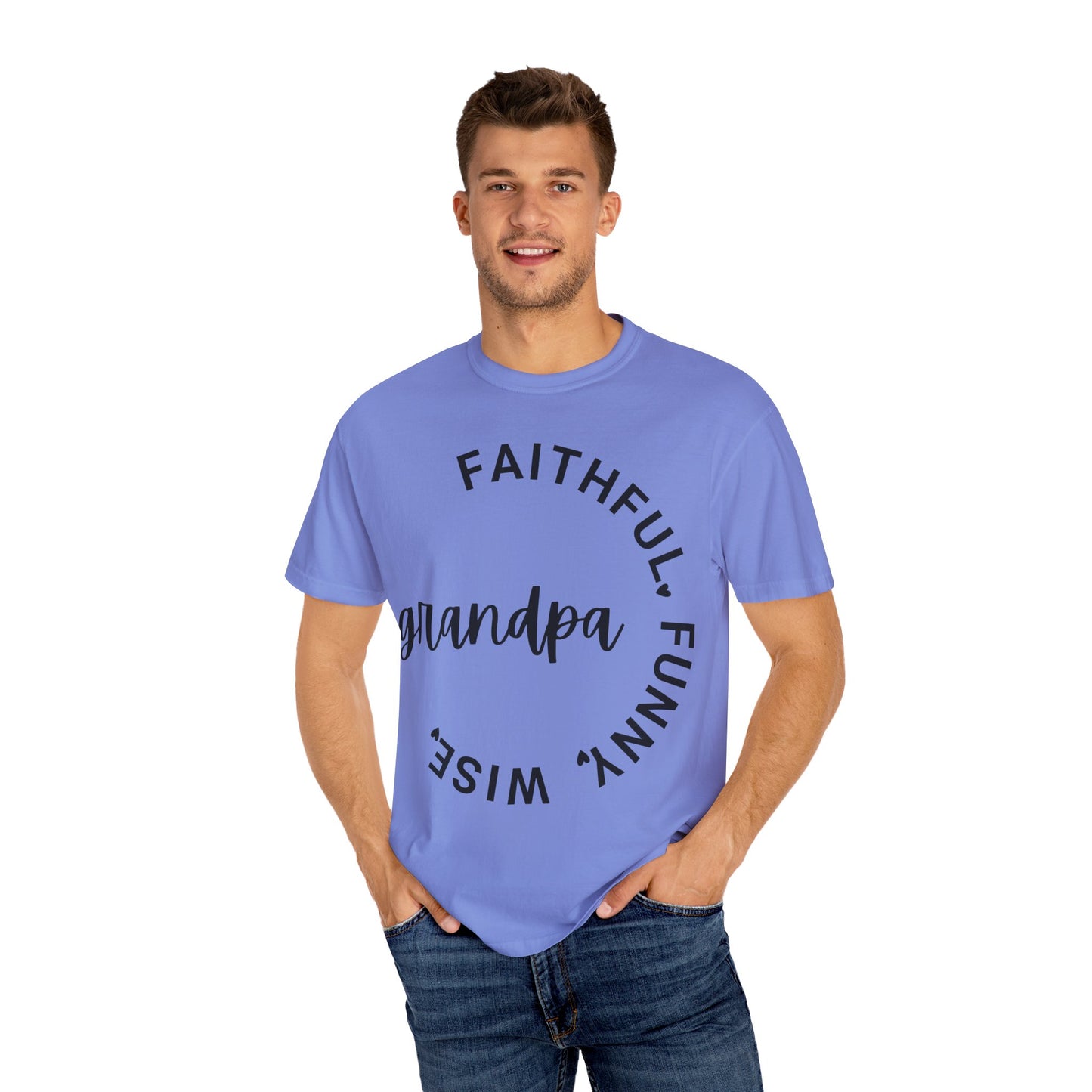 Grandpa Adjective Design - Unisex Garment-Dyed T-shirt