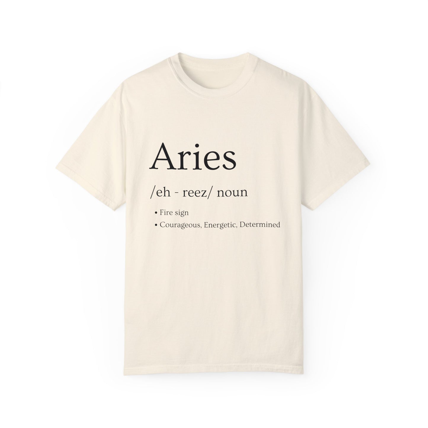 Aries Definition Design - Unisex Garment-Dyed T-shirt