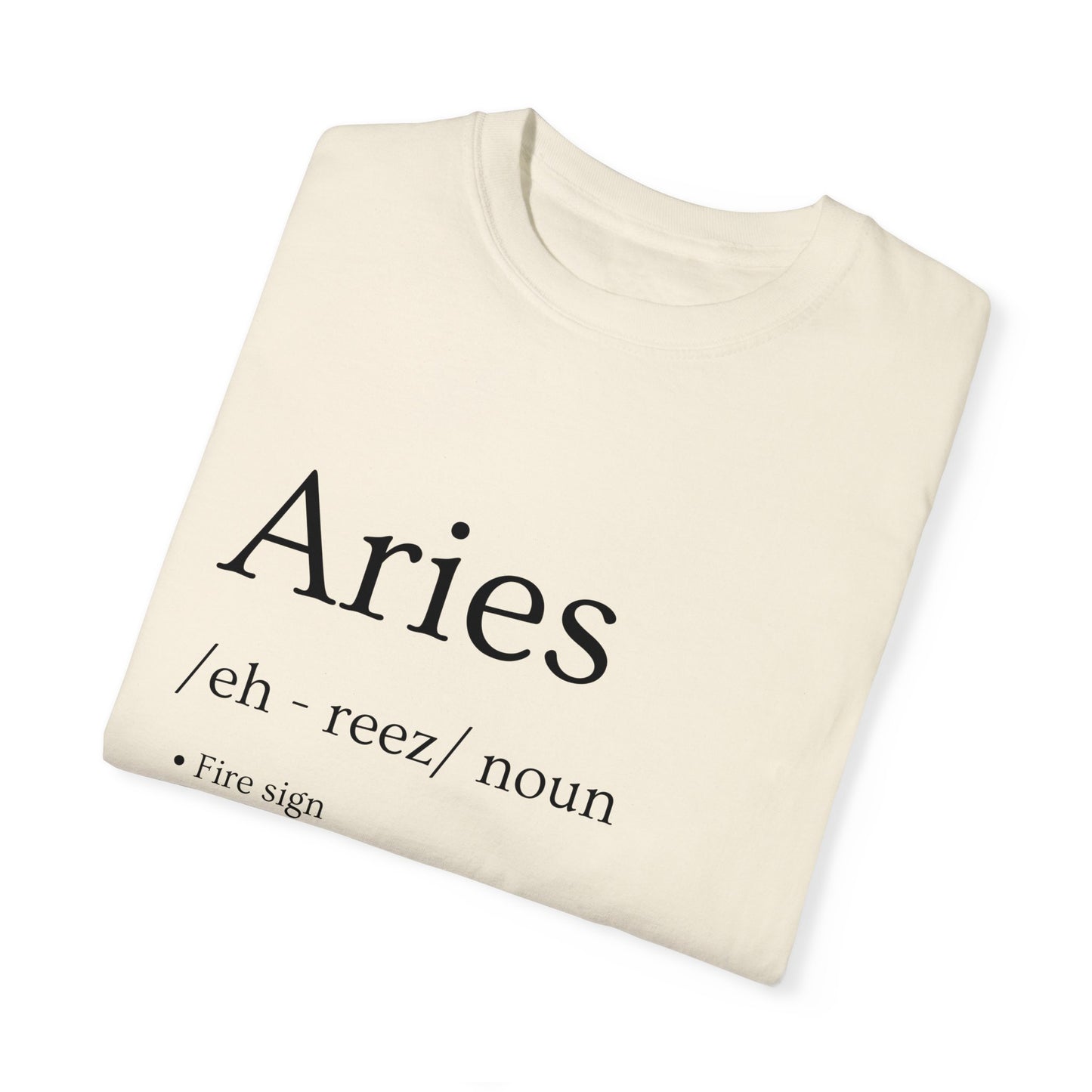 Aries Definition Design - Unisex Garment-Dyed T-shirt