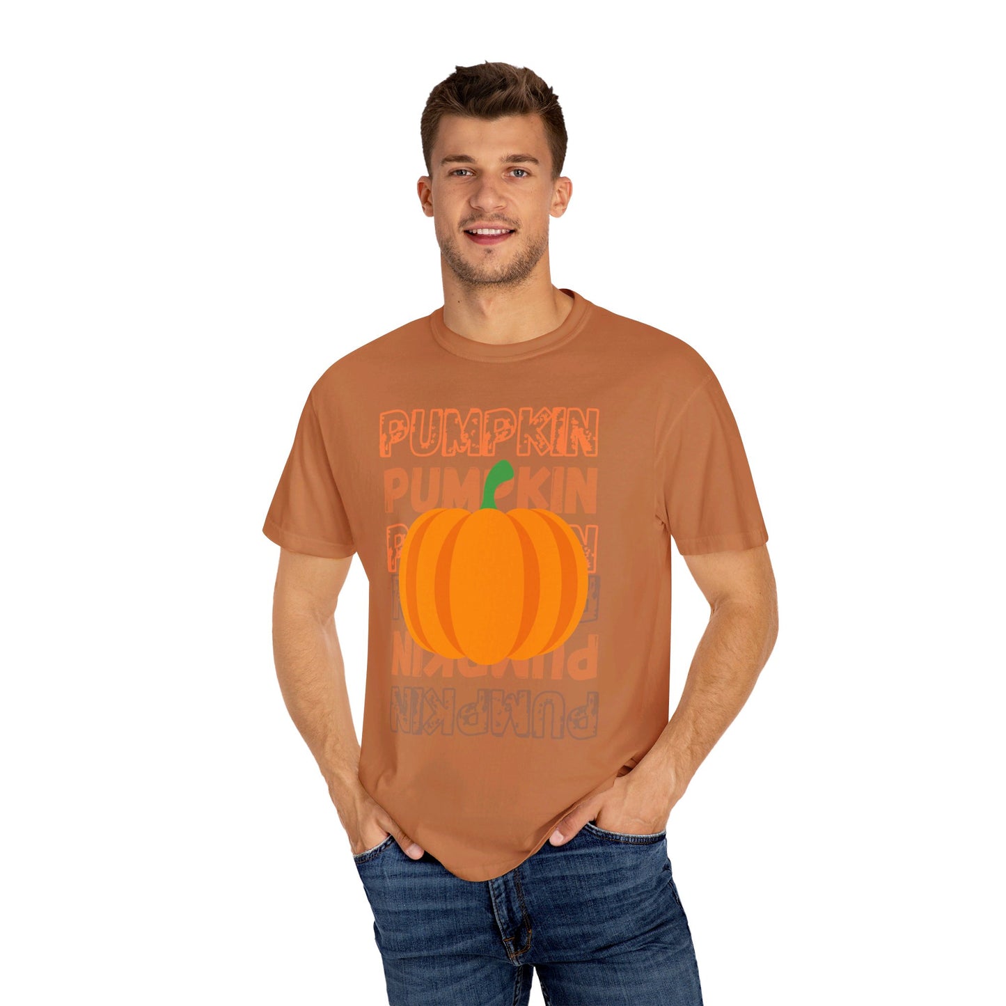 PUMPKIN Fall/Halloween Design - Unisex Garment-Dyed T-shirt