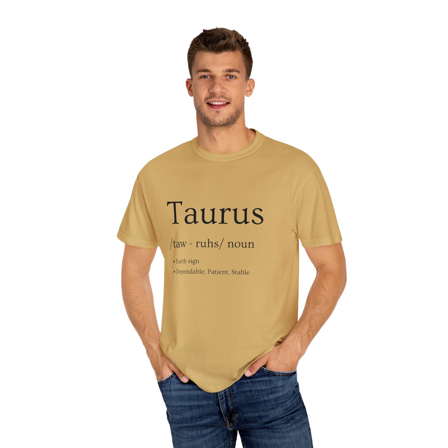 Taurus Definition Design - Unisex Garment-Dyed T-shirt