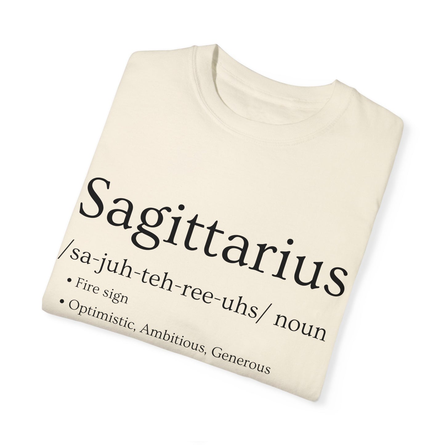 Sagittarius Definition Design - Unisex Garment-Dyed T-shirt