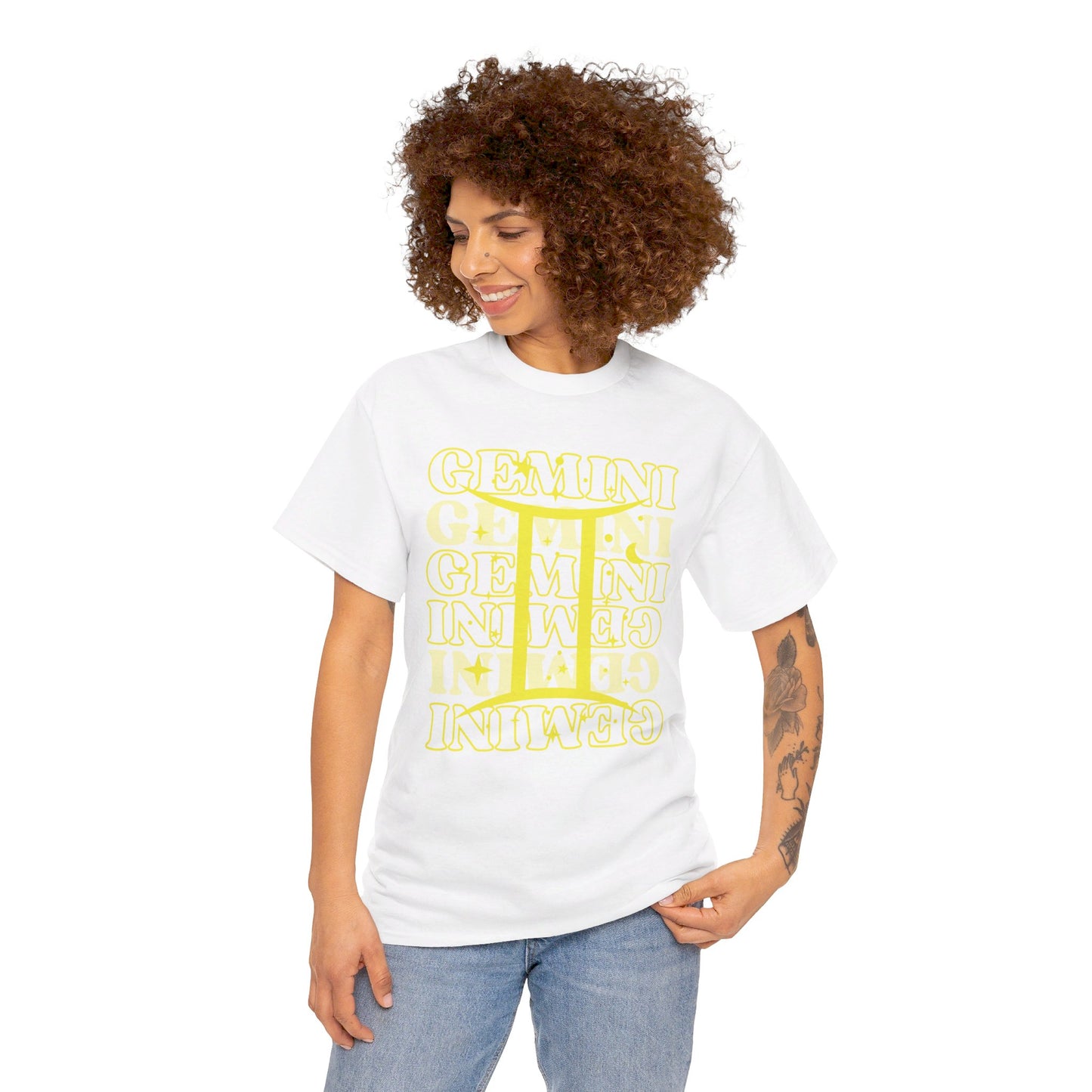 GEMINI Zodiac - Unisex Heavy Cotton Tee