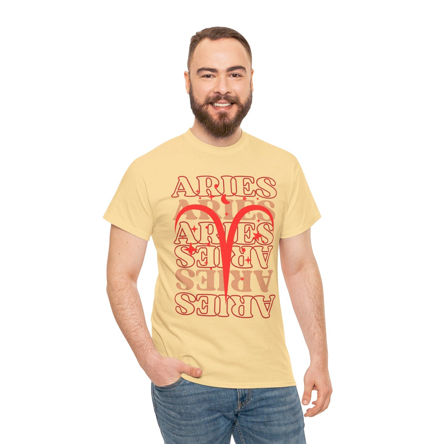 ARIES Zodiac - Unisex Heavy Cotton Tee