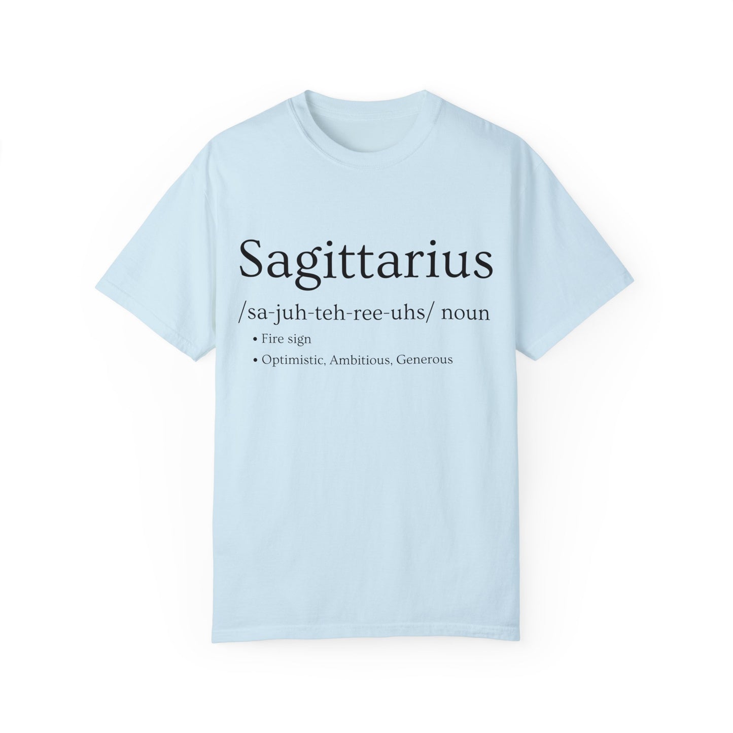 Sagittarius Definition Design - Unisex Garment-Dyed T-shirt