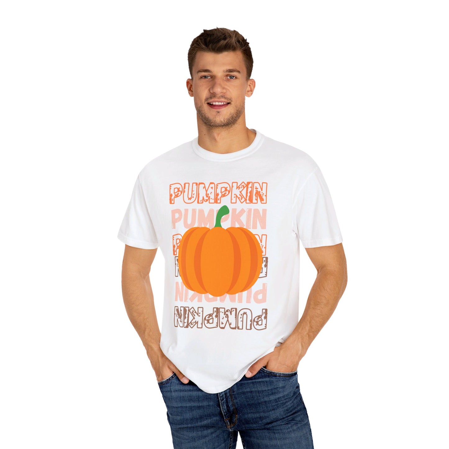 PUMPKIN Fall/Halloween Design - Unisex Garment-Dyed T-shirt