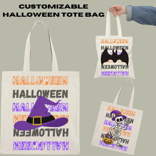 Customizable Halloween Tote Bag (Trick or Treat Bag)