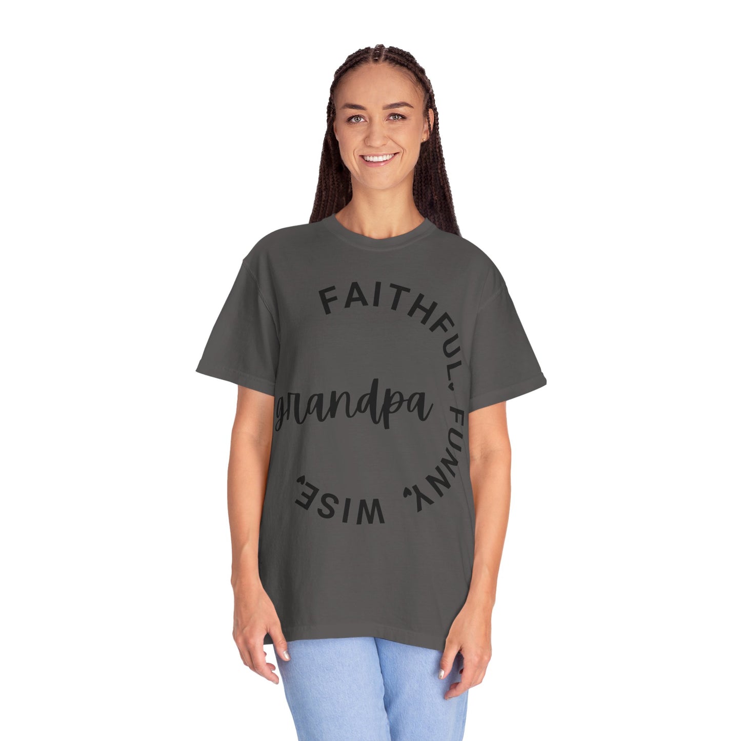 Grandpa Adjective Design - Unisex Garment-Dyed T-shirt