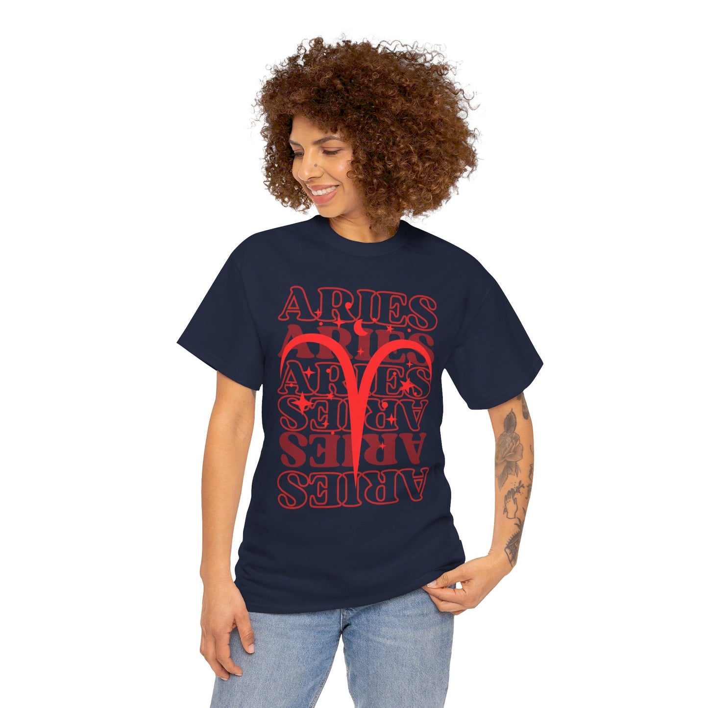 ARIES Zodiac - Unisex Heavy Cotton Tee