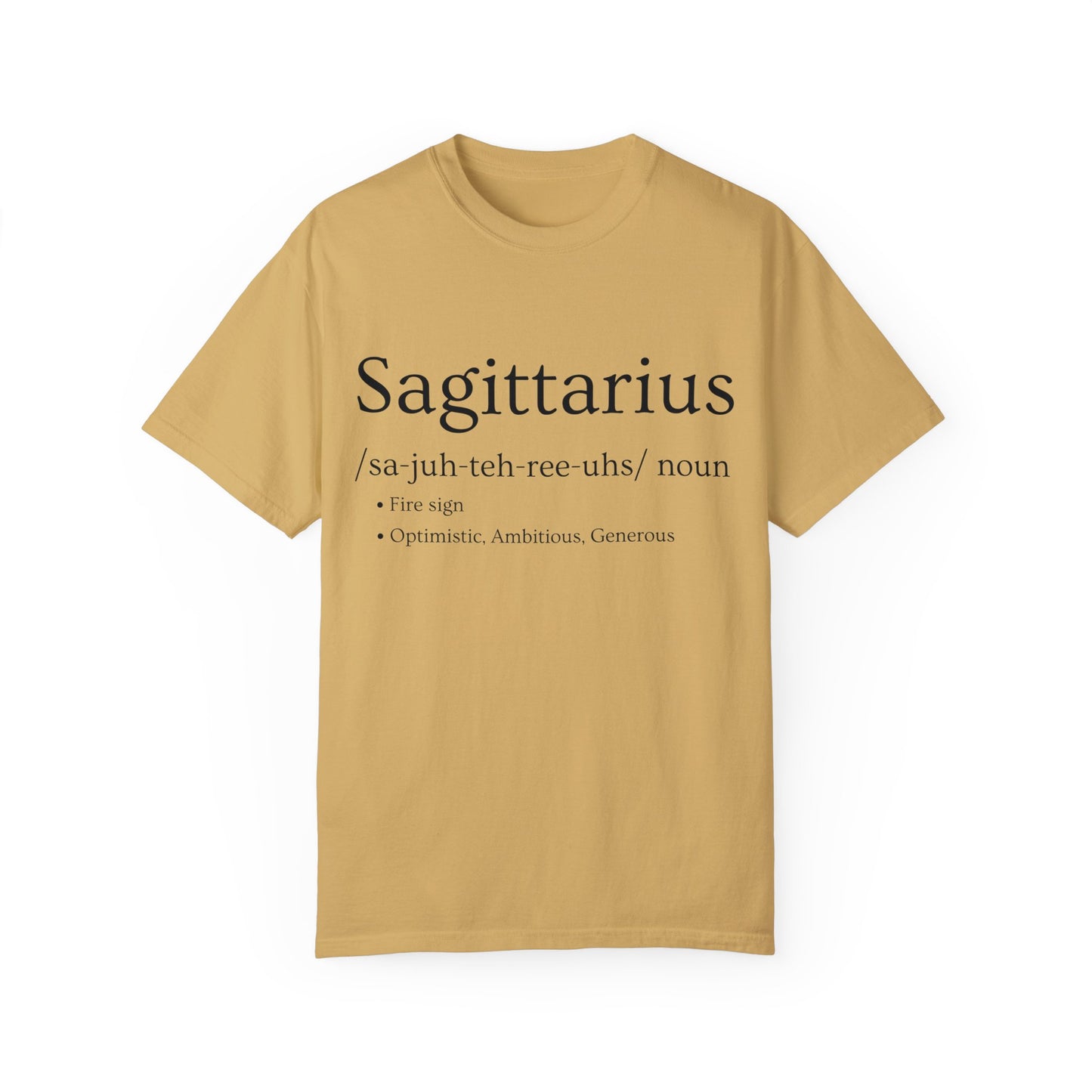 Sagittarius Definition Design - Unisex Garment-Dyed T-shirt