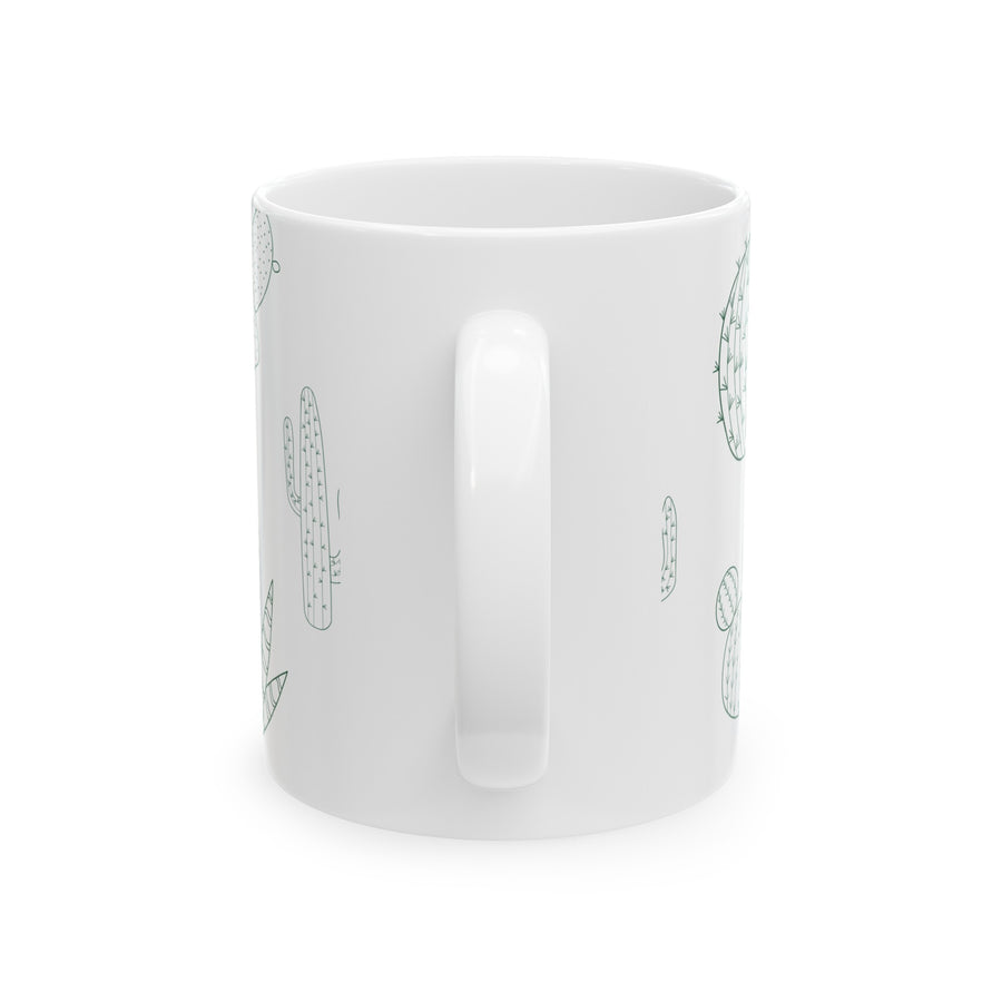 Cacti Ceramic Mug, 11oz