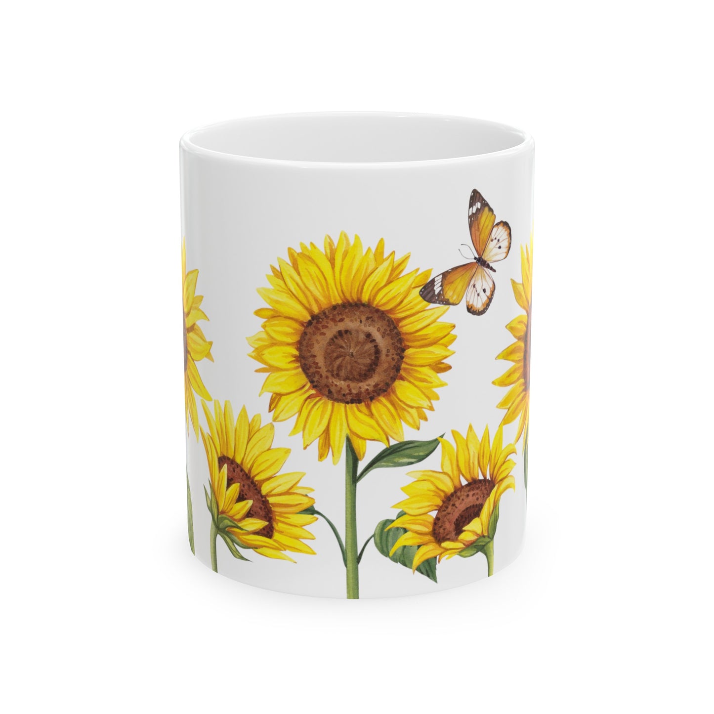 Sunflower Ceramic Mug, 11oz