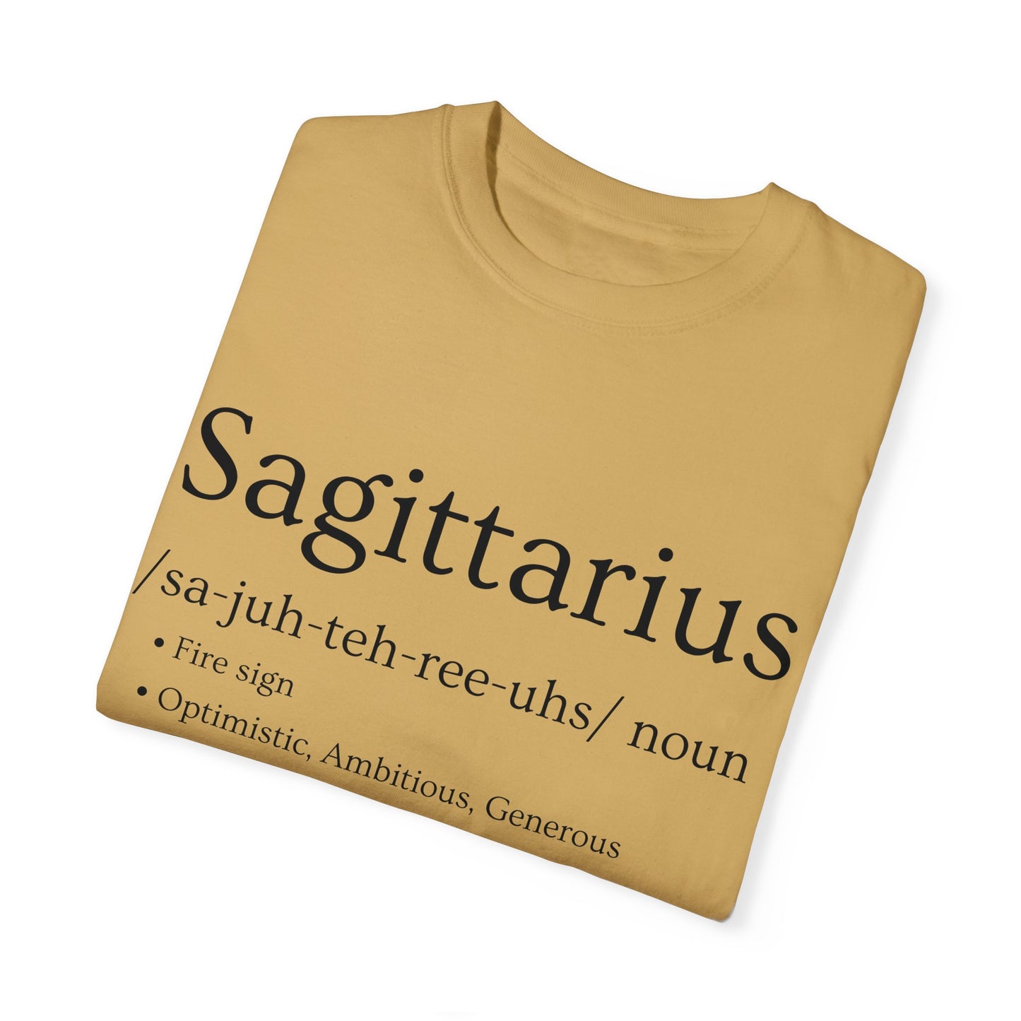 Sagittarius Definition Design - Unisex Garment-Dyed T-shirt