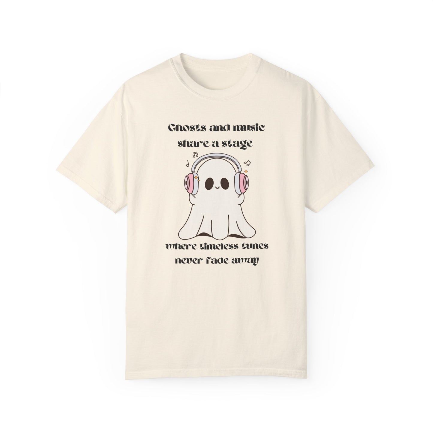 Music Ghost - Unisex Garment-Dyed T-shirt