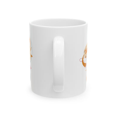 Cats & Yarn Ceramic Mug, 11oz