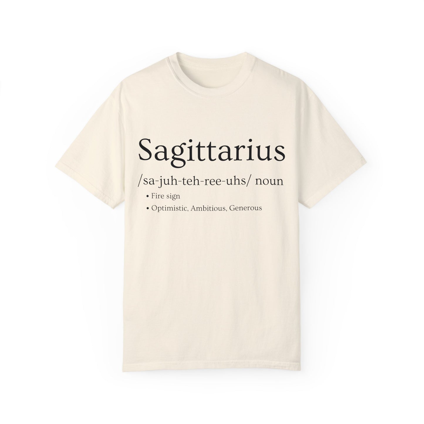 Sagittarius Definition Design - Unisex Garment-Dyed T-shirt