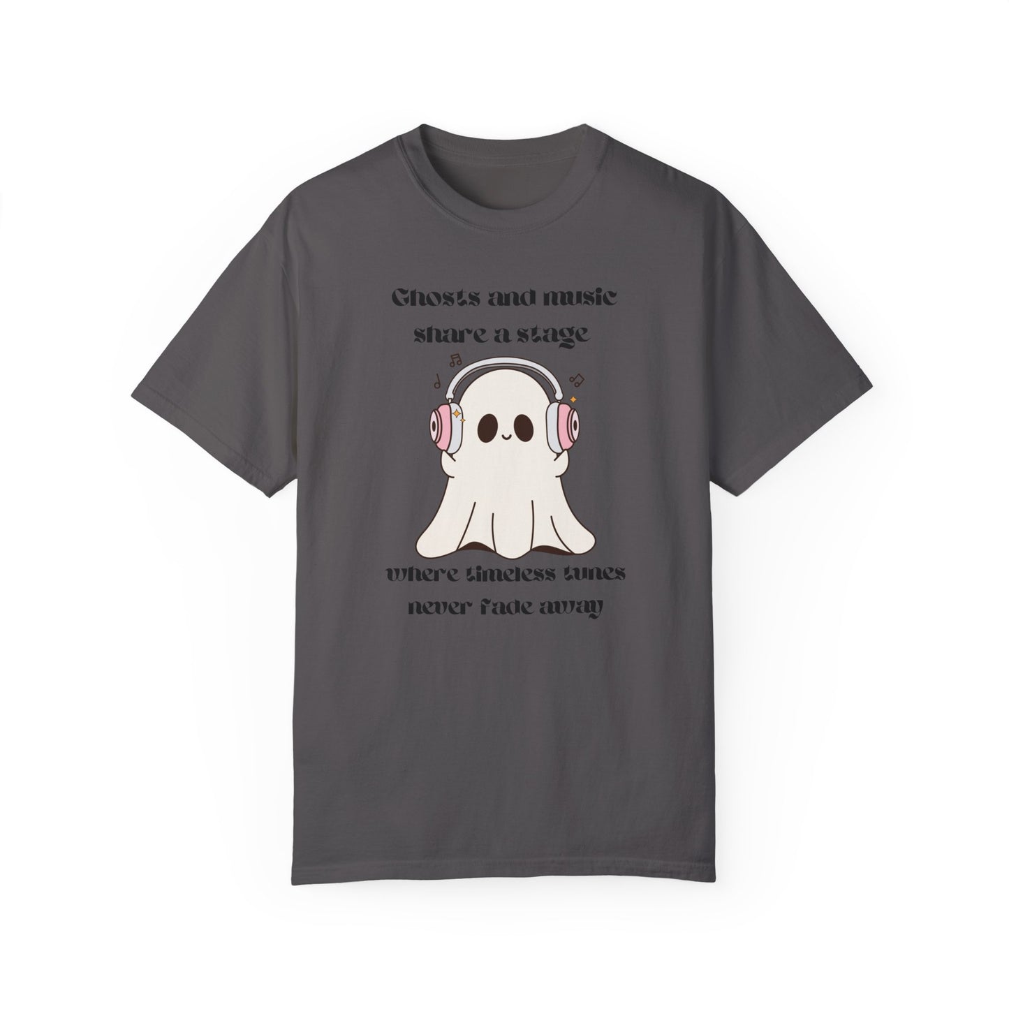 Music Ghost - Unisex Garment-Dyed T-shirt