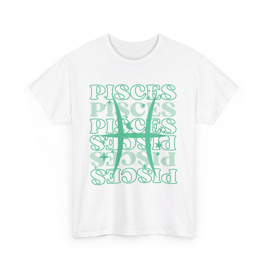 PISCES Zodiac - Unisex Heavy Cotton Tee