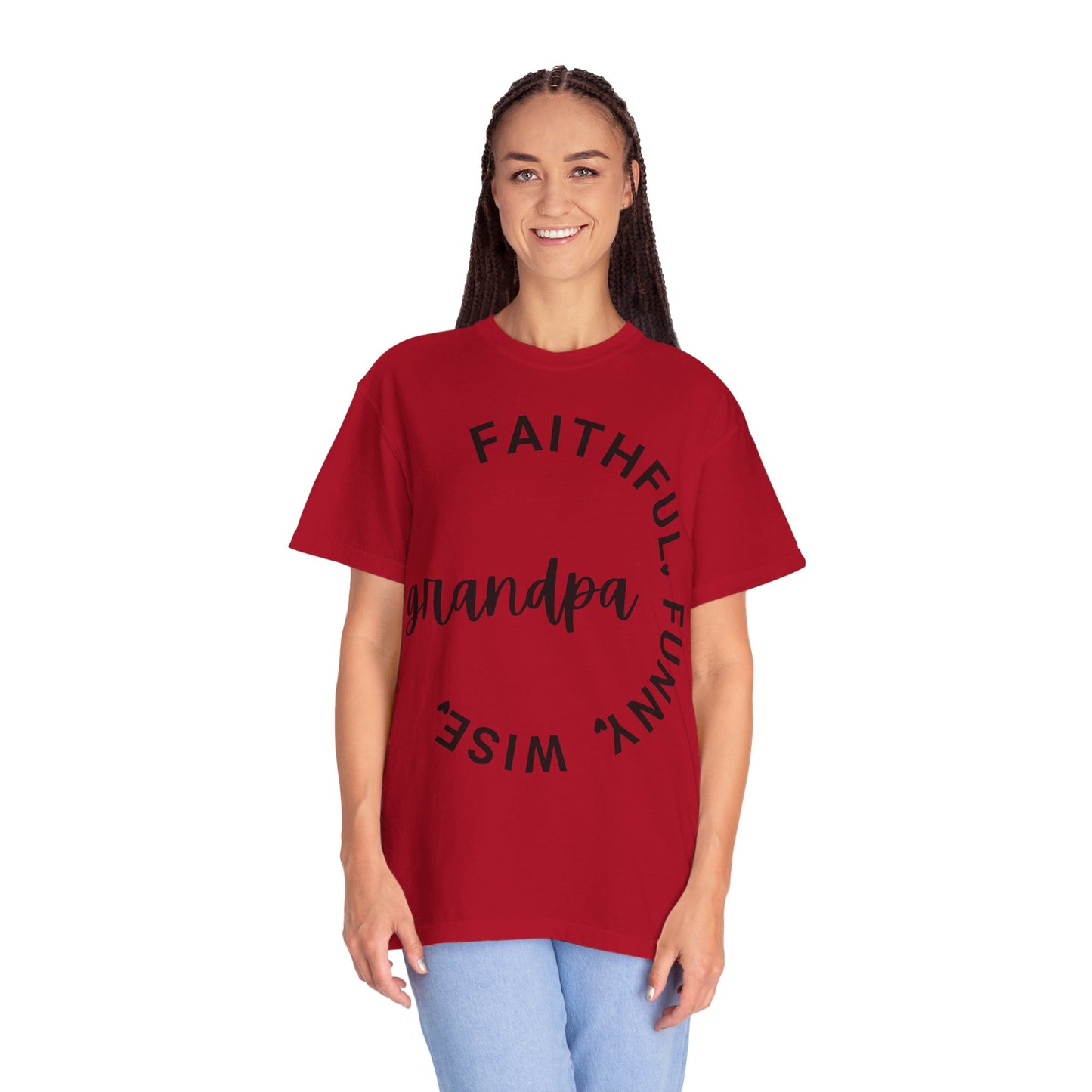 Grandpa Adjective Design - Unisex Garment-Dyed T-shirt