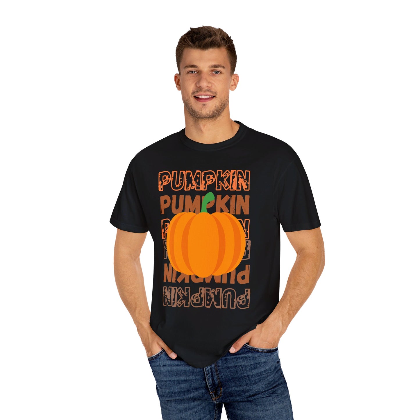 PUMPKIN Fall/Halloween Design - Unisex Garment-Dyed T-shirt